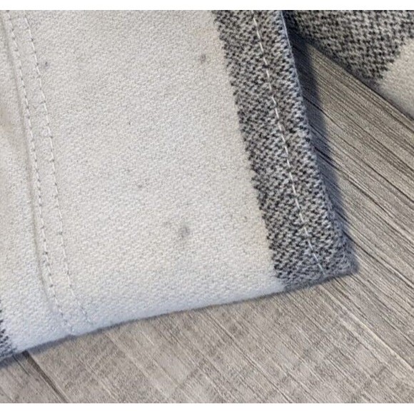 Burton Gray and White Striped Shirt Jacket - Picture 6 of 11